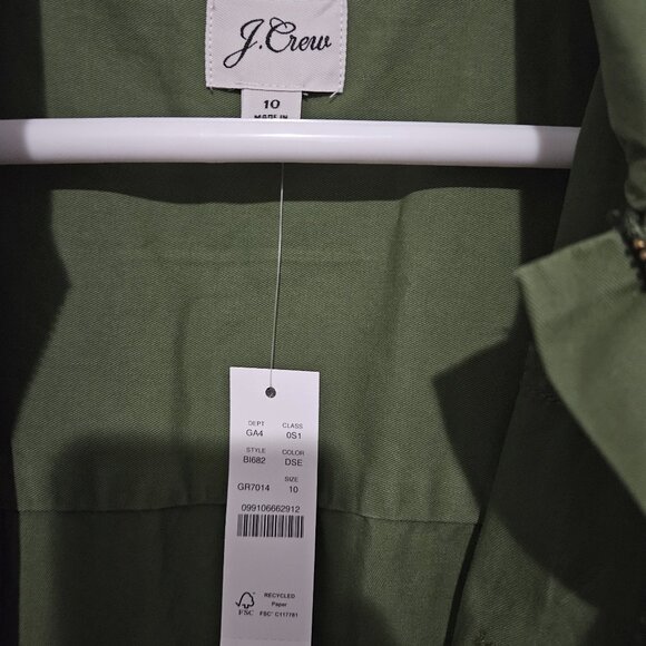 J. Crew Zip-Front Chino Romper - Picture 3 of 3